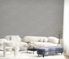 Gray Muse Plaster Texture Wallpaper, Natural Wallpaper, Modern & Minimalist Wall Covering, Modern Look Neutral Colors Glittering Wallcovering