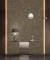 Brown Muse Plaster Texture Wallpaper, Natural Wallpaper, Modern & Minimalist Wall Covering, Modern Look Neutral Colors Glittering Wallcovering