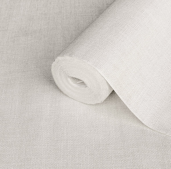 Creamy Muse Linen Texture Wallpaper, Natural Wallpaper, Modern & Minimalist Wall Covering, Modern Look Neutral Colors Glittering Wallcovering
