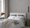 Gray Muse Linen Texture Wallpaper, Natural Wallpaper, Modern & Minimalist Wall Covering, Modern Look Neutral Colors Glittering Wallcovering