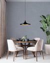 Gray Muse Linen Texture Wallpaper, Natural Wallpaper, Modern & Minimalist Wall Covering, Modern Look Neutral Colors Glittering Wallcovering