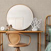 Beige Muse Linen Texture Wallpaper, Natural Wallpaper, Modern & Minimalist Wall Covering, Modern Look Neutral Colors Glittering Wallcovering