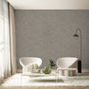 Gray Muse Crosshatch Texture Wallpaper, Natural Wallpaper, Modern & Minimalist Wall Covering, Modern Look Neutral Colors Glittering Wallcovering