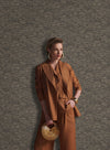 Brown-Beige Muse Crosshatch Texture Wallpaper, Natural Wallpaper, Modern & Minimalist Wall Covering, Modern Look Neutral Colors Glittering Wallcovering