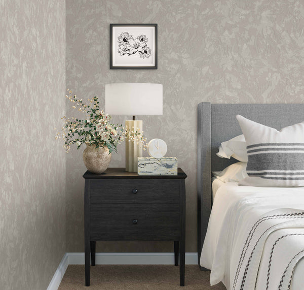 Light Beige Muse Venetian Plaster Wallpaper, Natural Wallpaper, Modern & Minimalist Wall Covering, Modern Look Neutral Colors Glittering Wallcovering