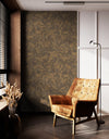 Brown-Bronze Muse Venetian Plaster Wallpaper, Natural Wallpaper, Modern & Minimalist Wall Covering, Modern Look Neutral Colors Glittering Wallcovering