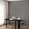 Dark Gray Muse Stucco Texture Wallpaper, Natural Wallpaper, Modern & Minimalist Wall Covering, Modern Look Neutral Colors Glittering Wall Cover