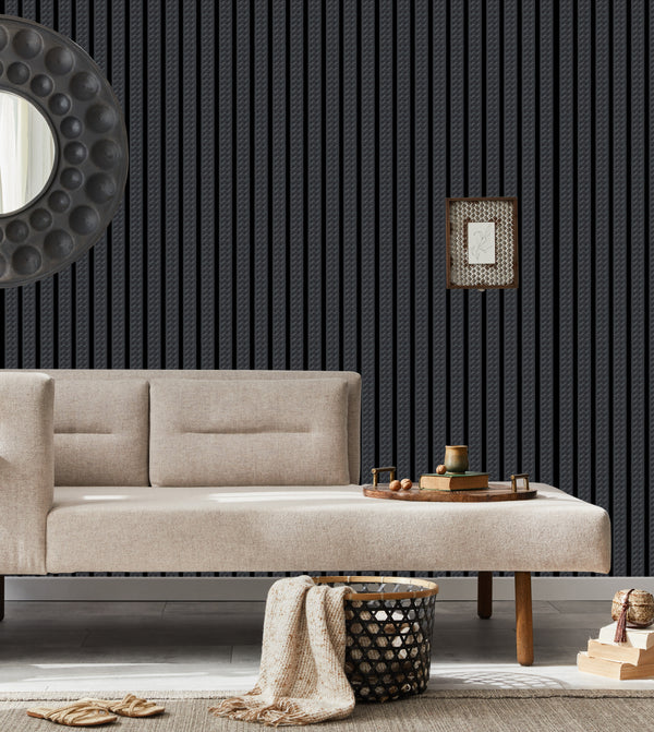 Black Pattern Wall Panel, PS Wall Home Decoration Panel-Premium Quality