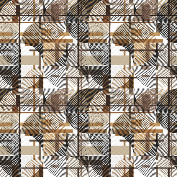 Abstract Geometric Shapes Wallpaper, Seamless Pattern Mural, Oversized Custom Size Wall Art, Non-Woven, Non-Adhesive, Modern Wall Paper, Removable