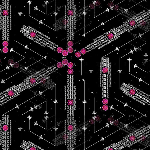 Digitally Design Wallpaper, Abstract Geometric Mural, Oversized Custom Size Wall Art, Non-Woven, Non-Adhesive, Modern Wall Paper, Removable