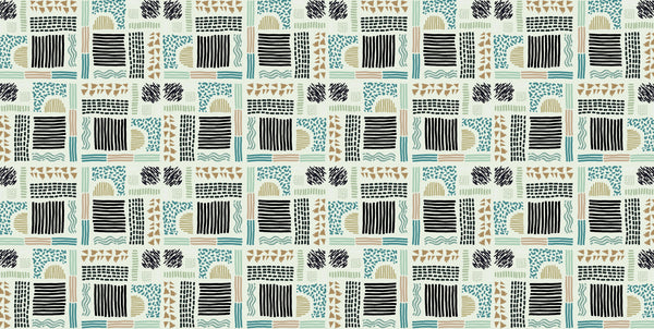 African Ethnic Wallpaper, Seamless Pattern Mural, Oversized Custom Size Wall Art, Non-Woven, Non-Adhesive, Modern Wall Paper, Removable