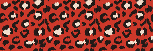 Red Leopard Skin Wallpaper, Seamless Pattern Mural, Oversized Custom Size Wall Art, Non-Woven, Non-Adhesive, Modern Wall Paper, Removable