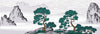 Chinese Painting Wallpaper, Classic Landscape Mountains Mural, Oversized Custom Size Wall Art, Non-Woven, Non-Adhesive, Modern Wall Paper, Removable