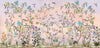 Chinoiserie Wallpaper, Floral Trees Mural, Oversized Custom Size Wall Art, Non-Woven, Non-Adhesive, Modern Wall Paper, Removable