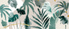 Abstract Art Gold Wallpaper, Tropical Leaves Mural, Oversized Custom Size Wall Art, Non-Woven, Non-Adhesive, Modern Wall Paper, Removable
