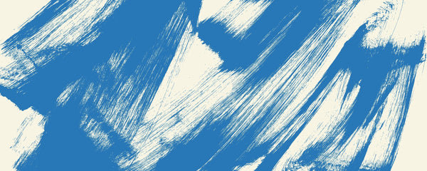 Grainy Blue Wallpaper, Brush Stroke Mural, Oversized Custom Size Wall Art, Non-Woven, Non-Adhesive, Modern Wall Paper, Removable