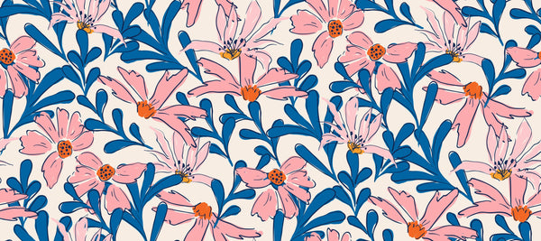 Summer Tropical Wallpaper, Seamless Pattern Mural, Oversized Custom Size Wall Art, Non-Woven, Non-Adhesive, Modern Wall Paper, Removable