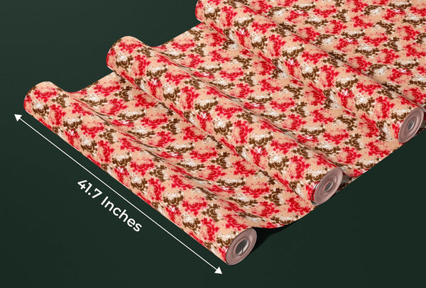 Abstract Allover Tie Die Wallpaper, Shibori Mural, Oversized Custom Size Wall Art, Non-Woven, Non-Adhesive, Modern Wall Paper, Removable