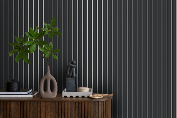 Anthracite Slatted Panel , PS Wall Home Decoration Panel-Premium Quality