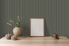 Soft Olive Green Modern Striped Panel , PS Wall Home Decoration Panel-Premium Quality
