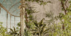 Greenhouse with a Column Wallpaper, Plants Mural, Oversized Custom Size Wall Art, Non-Woven, Non-Adhesive, Modern Wall Paper, Removable