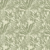 Botanic Plants Wallpaper, Green Mural, Oversized Custom Size Wall Art, Non-Woven, Non-Adhesive, Modern Wall Paper, Removable