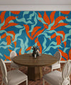 Abstract Artistic Leaves Wallpaper, Seamless Pattern Mural, Oversized Custom Size Wall Art, Non - Woven, Non - Adhesive, Modern Wall Paper, Removable - Adawall Wallpaper - Registered Trade Accounts Only, Wallpaper Wholesale Account - W78057 - Adawall Wholesale - Wallpaper Wholesaler