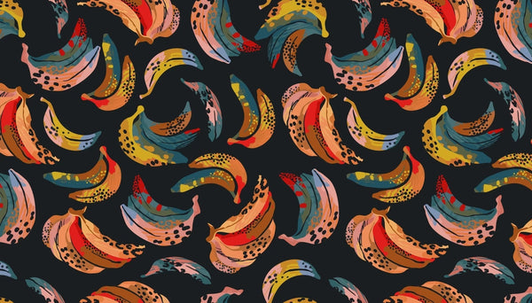 Abstract Bananas Wallpaper, Seamless Pattern Mural, Oversized Custom Size Wall Art, Non - Woven, Non - Adhesive, Modern Wall Paper, Removable - Adawall Wallpaper - Registered Trade Accounts Only, Wallpaper Wholesale Account - t_W78040 - Adawall Wholesale - Wallpaper Wholesaler
