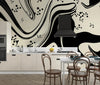 Abstract Black - White Wallpaper, Seamless Pattern Mural, Oversized Custom Size Wall Art, Non - Woven, Non - Adhesive, Modern Wall Paper, Removable - Adawall Wallpaper - Registered Trade Accounts Only, Wallpaper Wholesale Account - W77724 - Adawall Wholesale - Wallpaper Wholesaler