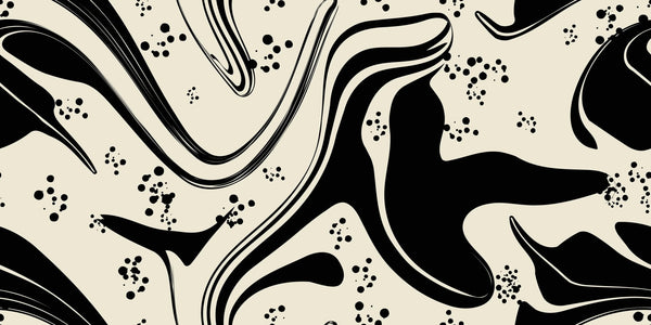 Abstract Black - White Wallpaper, Seamless Pattern Mural, Oversized Custom Size Wall Art, Non - Woven, Non - Adhesive, Modern Wall Paper, Removable - Adawall Wallpaper - Registered Trade Accounts Only, Wallpaper Wholesale Account - W77724 - Adawall Wholesale - Wallpaper Wholesaler