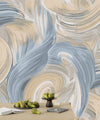 Abstract Blue and Beige Wallpaper, Seamless Pattern Mural, Oversized Custom Size Wall Art, Non - Woven, Non - Adhesive, Modern Wall Paper, Removable - Adawall Wallpaper - Registered Trade Accounts Only, Wallpaper Wholesale Account - W77962 - Adawall Wholesale - Wallpaper Wholesaler