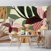 Abstract Botanical Wallpaper, Leaves Mural, Oversized Custom Size Wall Art, Non - Woven, Non - Adhesive, Modern Wall Paper, Removable - Adawall Wallpaper - Registered Trade Accounts Only, Wallpaper Wholesale Account - W77746 - Adawall Wholesale - Wallpaper Wholesaler