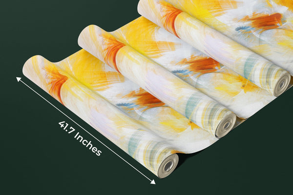 Abstract Colorful Wallpaper, Paint Strokes Mural, Oversized Custom Size Wall Art, Non - Woven, Non - Adhesive, Modern Wall Paper, Removable - Adawall Wallpaper - Registered Trade Accounts Only, Wallpaper Wholesale Account - W78178 - Adawall Wholesale - Wallpaper Wholesaler