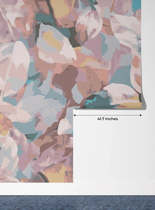 Abstract Colorful Wallpaper, Watercolor Mural, Oversized Custom Size Wall Art, Non - Woven, Non - Adhesive, Modern Wall Paper, Removable - Adawall Wallpaper - Registered Trade Accounts Only, Wallpaper Wholesale Account - W78002 - Adawall Wholesale - Wallpaper Wholesaler