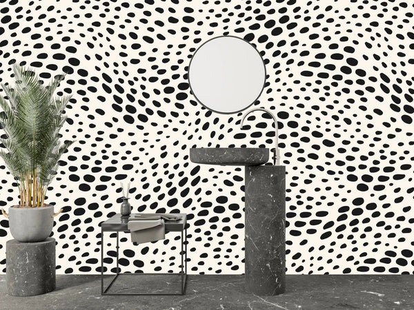 Abstract Dot Waves Wallpaper, Seamless Pattern Mural, Oversized Custom Size Wall Art, Non - Woven, Non - Adhesive, Modern Wall Paper, Removable - Adawall Wallpaper - Registered Trade Accounts Only, Wallpaper Wholesale Account - W78041 - Adawall Wholesale - Wallpaper Wholesaler