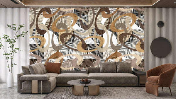 Abstract Geometric Shapes Wallpaper, Seamless Pattern Mural, Oversized Custom Size Wall Art, Non - Woven, Non - Adhesive, Modern Wall Paper, Removable - Adawall Wallpaper - Registered Trade Accounts Only, Wallpaper Wholesale Account - W77628 - Adawall Wholesale - Wallpaper Wholesaler