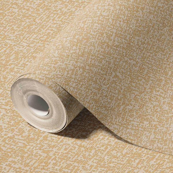 Abstract Glam 3D Embossed Wallpaper, Gold Metallic Accents Luxury Wallcovering, Washable, Durable Home and Commercial Use Wall Decor - Walloro High End Wallcoverings & More