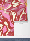 Abstract Red Flowers Wallpaper, Seamless Pattern Mural, Oversized Custom Size Wall Art, Non - Woven, Non - Adhesive, Modern Wall Paper, Removable - Adawall Wallpaper - Registered Trade Accounts Only, Wallpaper Wholesale Account - W77741 - Adawall Wholesale - Wallpaper Wholesaler