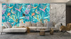 Abstract Tropical Leaves Wallpaper, Seamless Pattern Mural, Oversized Custom Size Wall Art, Non - Woven, Non - Adhesive, Modern Wall Paper, Removable - Adawall Wallpaper - Registered Trade Accounts Only, Wallpaper Wholesale Account - W78046 - Adawall Wholesale - Wallpaper Wholesaler