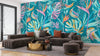 Abstract Tropical Leaves Wallpaper, Seamless Pattern Mural, Oversized Custom Size Wall Art, Non - Woven, Non - Adhesive, Modern Wall Paper, Removable - Adawall Wallpaper - Registered Trade Accounts Only, Wallpaper Wholesale Account - W78046 - Adawall Wholesale - Wallpaper Wholesaler