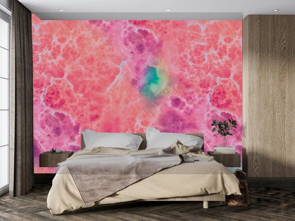 Alcohol Ink Watercolor Wallpaper, Liquid Splash Mural, Oversized Custom Size Wall Art, Non - Woven, Non - Adhesive, Modern Wall Paper, Removable - Adawall Wallpaper - Registered Trade Accounts Only, Wallpaper Wholesale Account - W77573 - Adawall Wholesale - Wallpaper Wholesaler