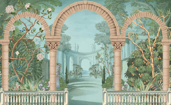 Ancient Roman Architecture Wallpaper,Botanic Mural, Oversized Custom Size Wall Art, Non - Woven, Non - Adhesive, Modern Wall Paper, Removable - Adawall Wallpaper - Registered Trade Accounts Only, Wallpaper Wholesale Account - W77505 - Adawall Wholesale - Wallpaper Wholesaler