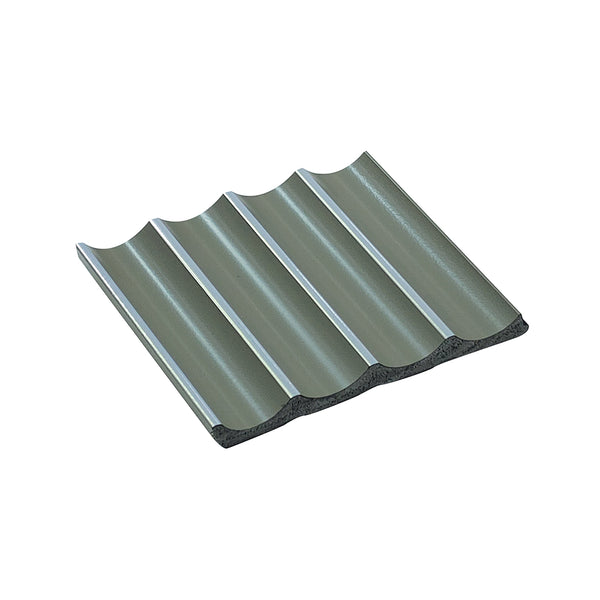 Soft Olive Green Modern Striped Panel , PS Wall Home Decoration Panel-Premium Quality