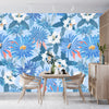 Art Blue Floral Wallpaper, Seamless Pattern Mural, Oversized Custom Size Wall Art, Non - Woven, Non - Adhesive, Modern Wall Paper, Removable - Adawall Wallpaper - Registered Trade Accounts Only, Wallpaper Wholesale Account - W78013 - Adawall Wholesale - Wallpaper Wholesaler