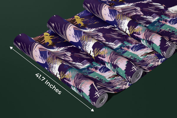 Artistic Retro Colorful Wallpaper, Seamless Pattern Mural, Oversized Custom Size Wall Art, Non - Woven, Non - Adhesive, Modern Wall Paper, Removable - Adawall Wallpaper - Registered Trade Accounts Only, Wallpaper Wholesale Account - W78183 - Adawall Wholesale - Wallpaper Wholesaler