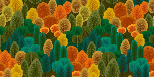 Autumn Forest Wallpaper, Seamless Pattern Mural, Oversized Custom Size Wall Art, Non - Woven, Non - Adhesive, Modern Wall Paper, Removable - Adawall Wallpaper - Registered Trade Accounts Only, Wallpaper Wholesale Account - W78024 - Adawall Wholesale - Wallpaper Wholesaler