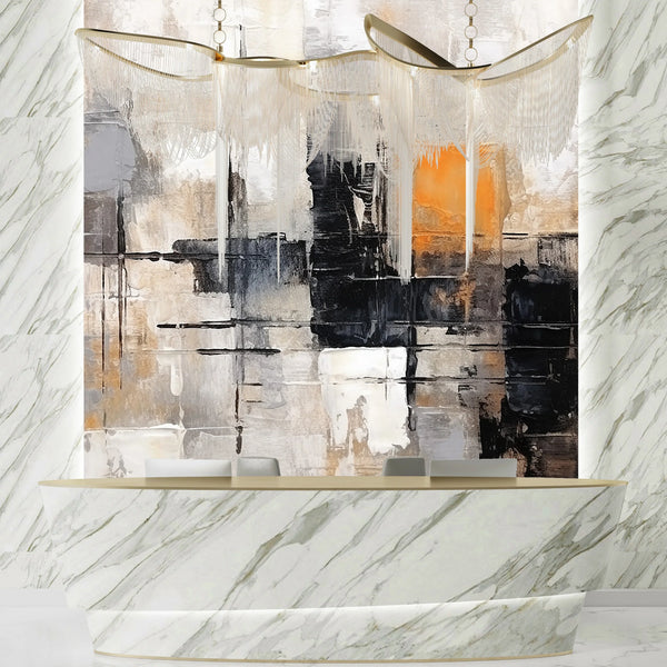 Abstract Art Wallpaper, Watercolor Mural, Oversized Custom Size Wall Art, Non-Woven, Non-Adhesive, Modern Wall Paper, Removable