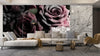 Beautiful Flowers Wallpaper, Dark Background Mural, Oversized Custom Size Wall Art, Non - Woven, Non - Adhesive, Modern Wall Paper, Removable - Adawall Wallpaper - Registered Trade Accounts Only, Wallpaper Wholesale Account - W77751 - Adawall Wholesale - Wallpaper Wholesaler