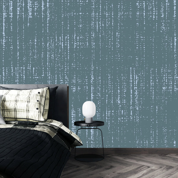 Grey French Linen Wallpaper, Seamless Pattern Mural, Oversized Custom Size Wall Art, Non-Woven, Non-Adhesive, Modern Wall Paper, Removable