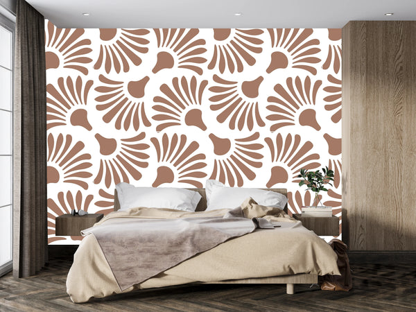 Abstract Geometric Wallpaper, Seamless Pattern Mural, Oversized Custom Size Wall Art, Non-Woven, Non-Adhesive, Modern Wall Paper, Removable